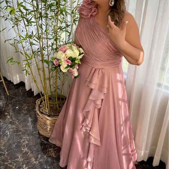 Mac Duggal Dresses Mac Duggal One Shoulder Iridescent Ballgown